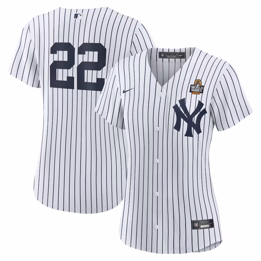 Women's New York Yankees Juan Soto Nike White 2024 World Series Home Replica Player Jersey