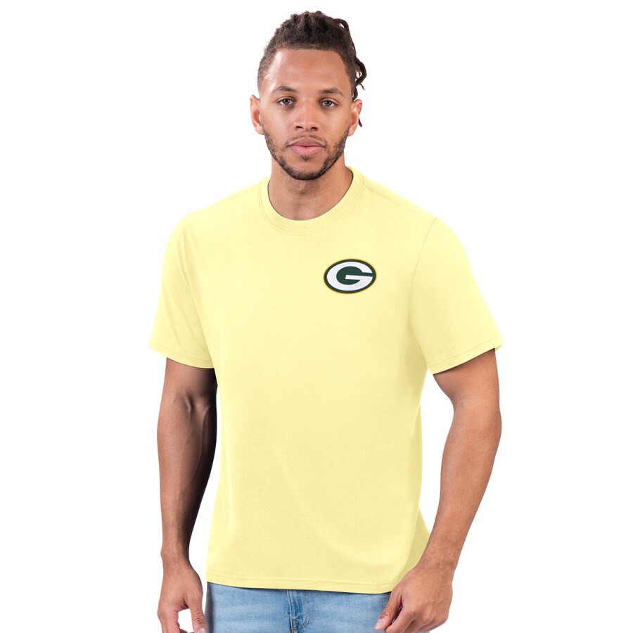 Men's Green Bay Packers  Margaritaville Yellow Pregame T-Shirt