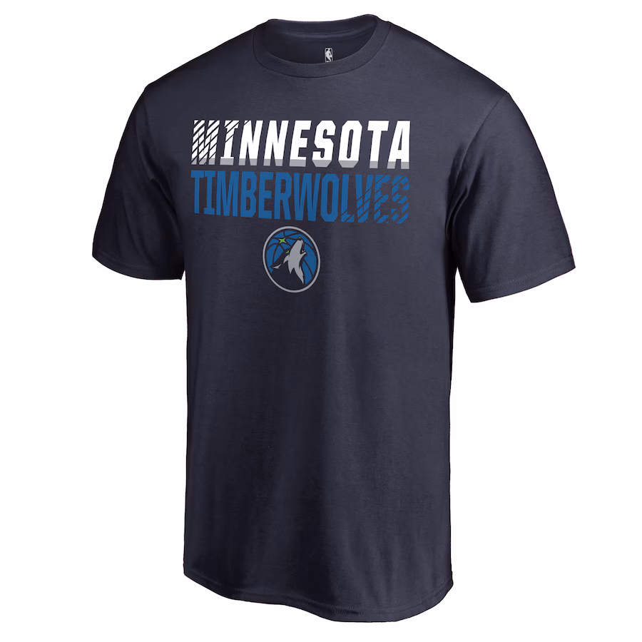 Men's Minnesota Timberwolves Navy Fade Out T-Shirt