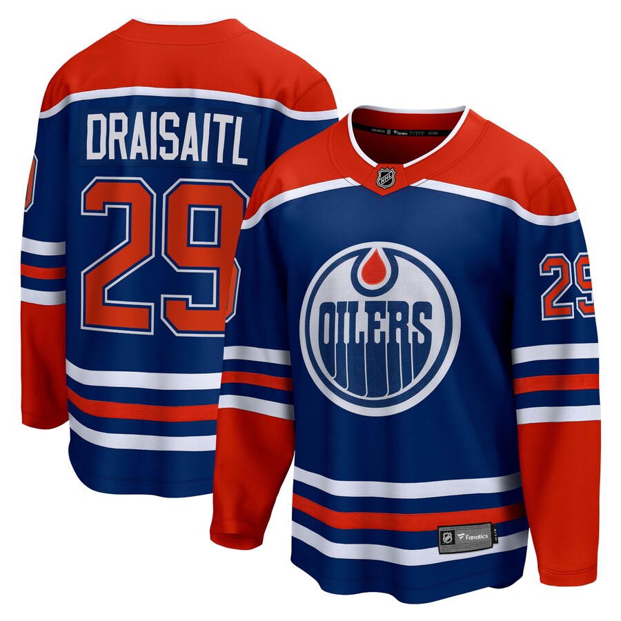 Men's Edmonton Oilers Leon Draisaitl Fanatics Branded Royal Home Premier Breakaway Player Jersey