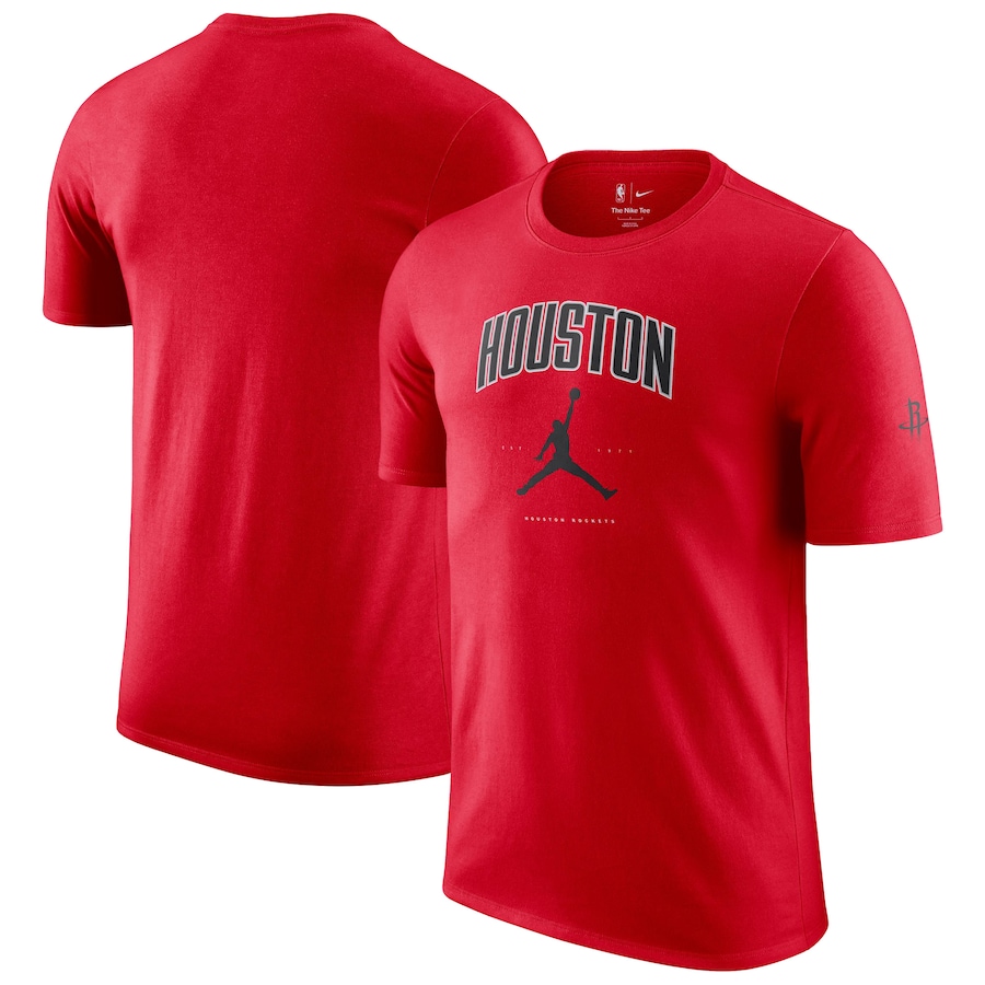 Unisex Houston Rockets Jordan Brand Red Essential Cities T-Shirt