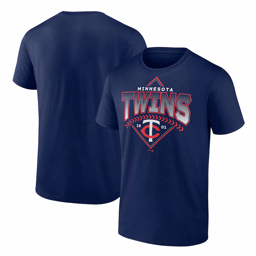 Men's Minnesota Twins Fanatics Navy Ahead In The Count T-Shirt