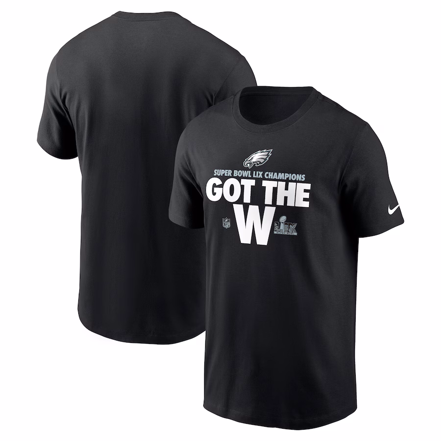 Men's Philadelphia Eagles Nike Black Super Bowl LIX Champions Parade T-Shirt