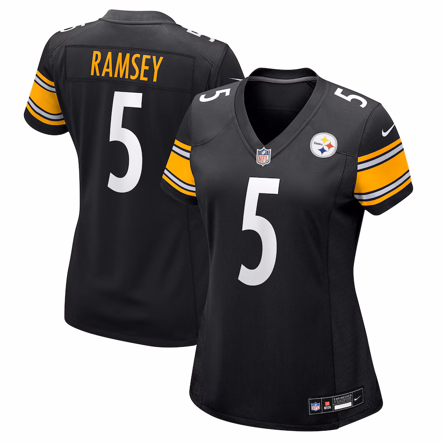 Women's Pittsburgh Steelers Jalen Ramsey Nike Black Team Game Jersey
