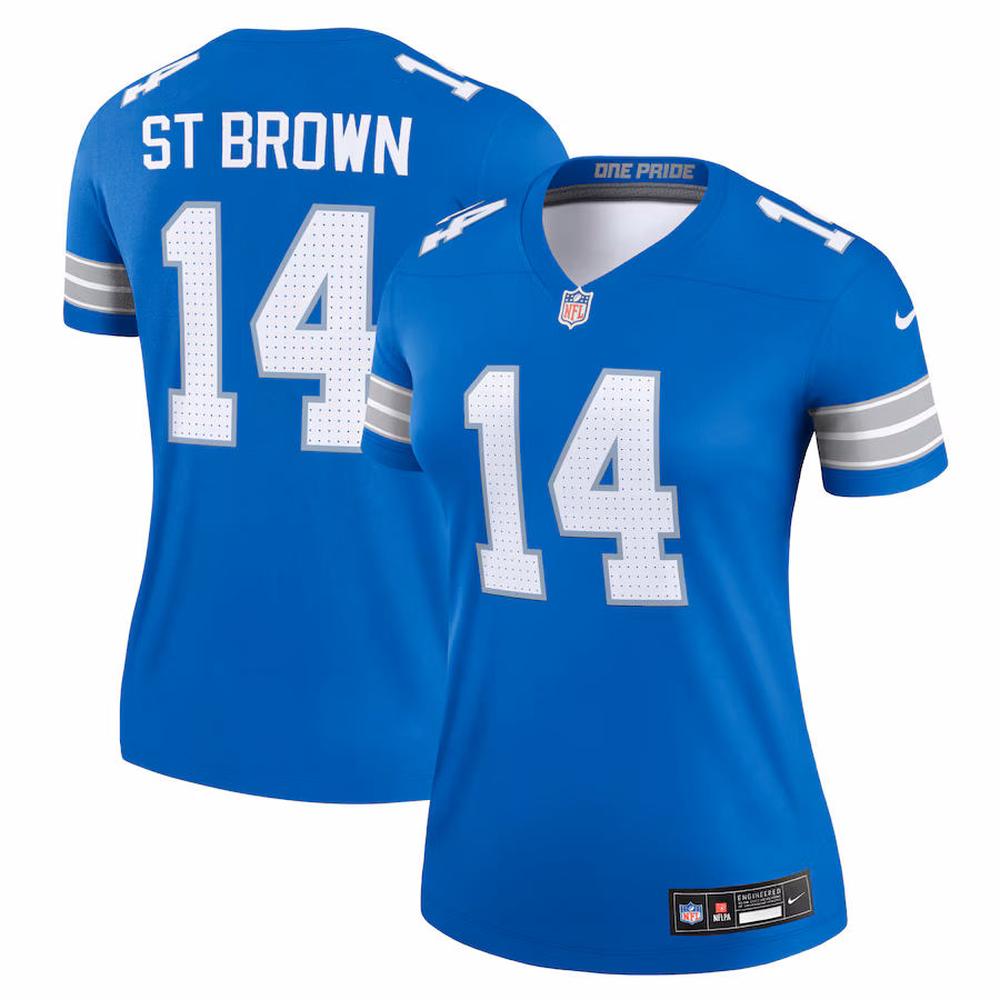 Women's Detroit Lions Amon-Ra St. Brown Nike Blue Legend Jersey