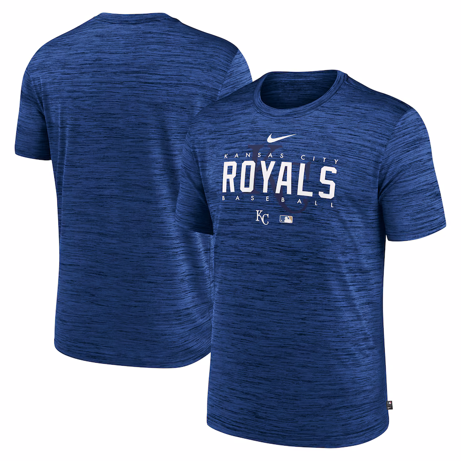 Men's Kansas City Royals Nike Royal Authentic Collection Velocity Performance Practice T-Shirt
