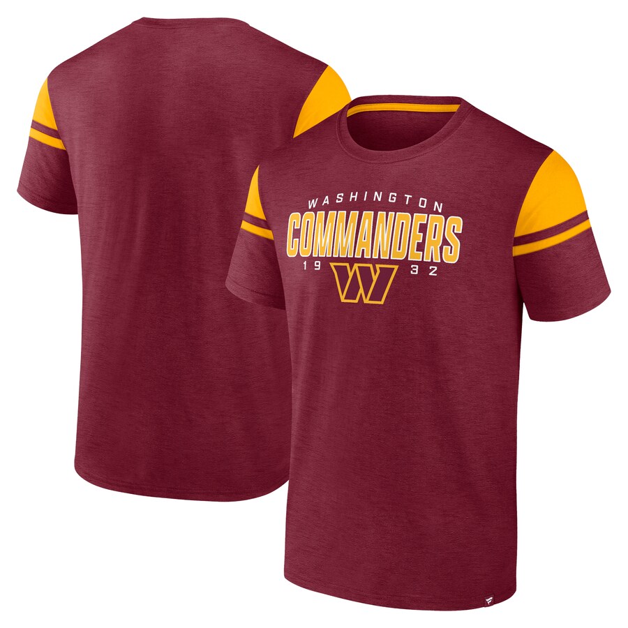 Men's Washington Commanders Fanatics Burgundy Old School Play Slub T-Shirt
