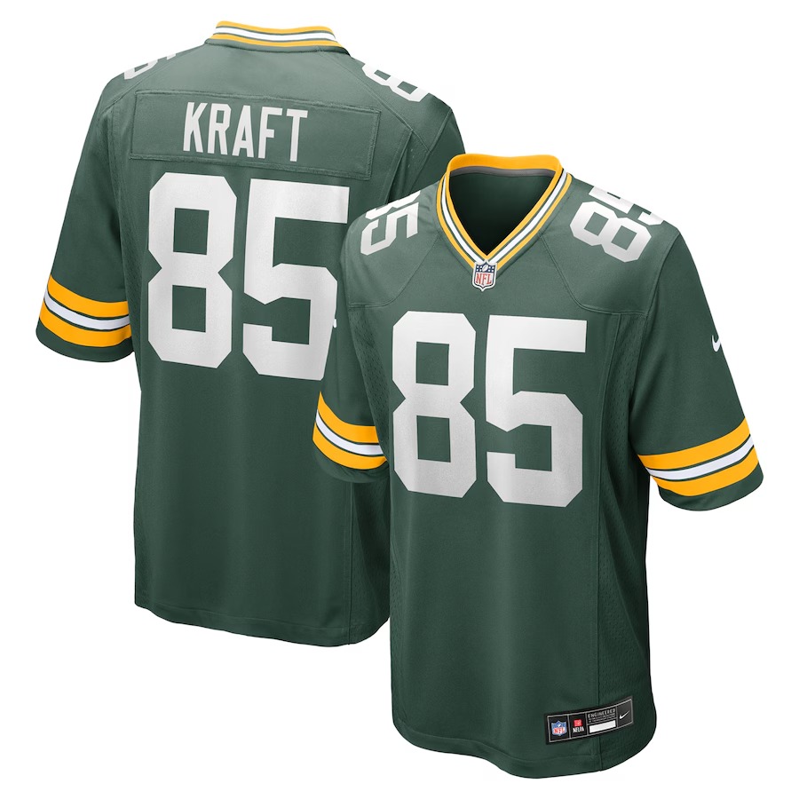 Men's Green Bay Packers Tucker Kraft Nike  Green  Game Jersey