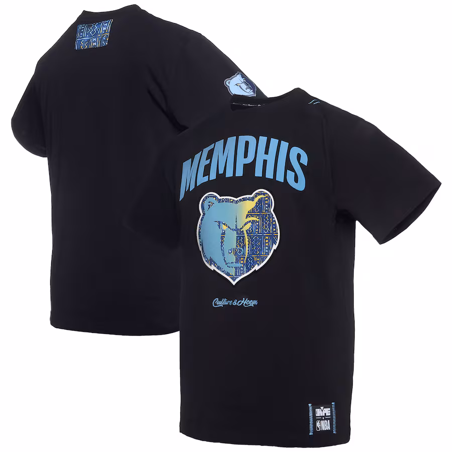 Men's Memphis Grizzlies  NBA x Two Hype Black Culture & Hoops Collection Premium T-Shirt