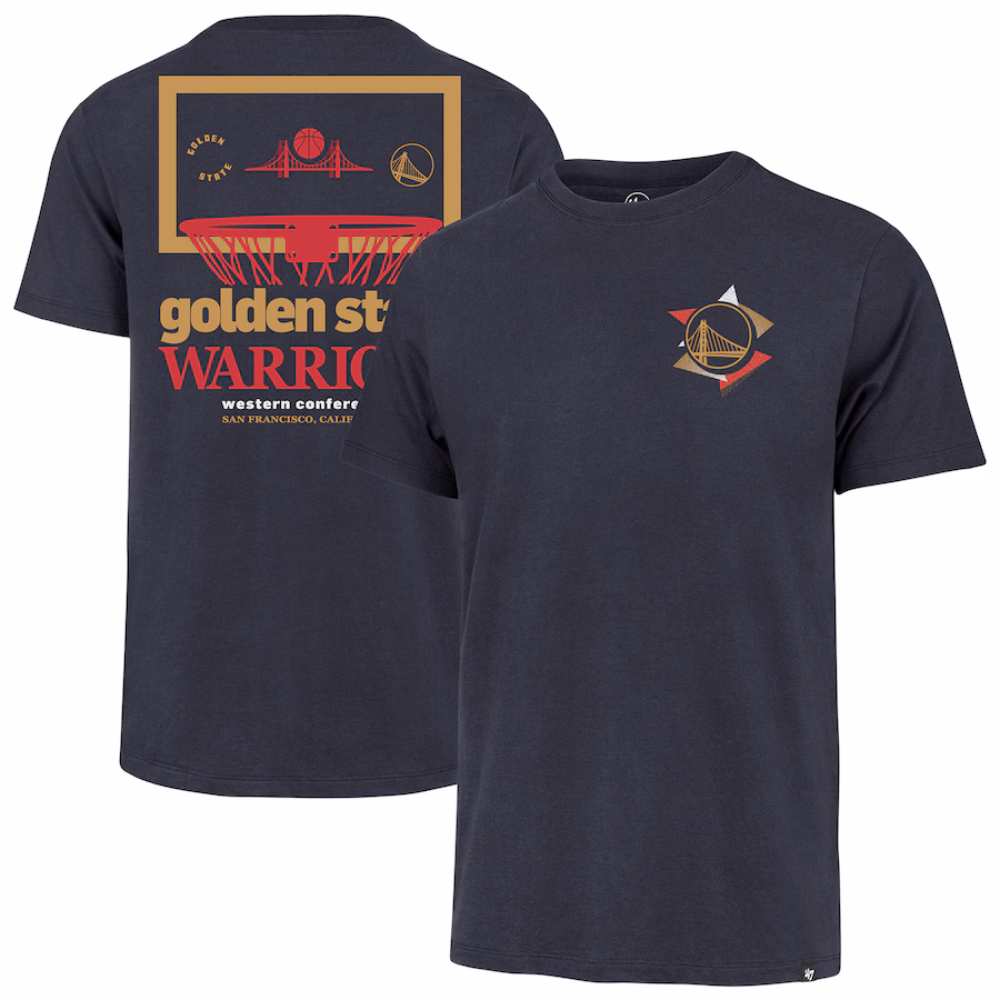 Men's Golden State Warriors  '47 Navy City Edition Backboard Franklin T-Shirt