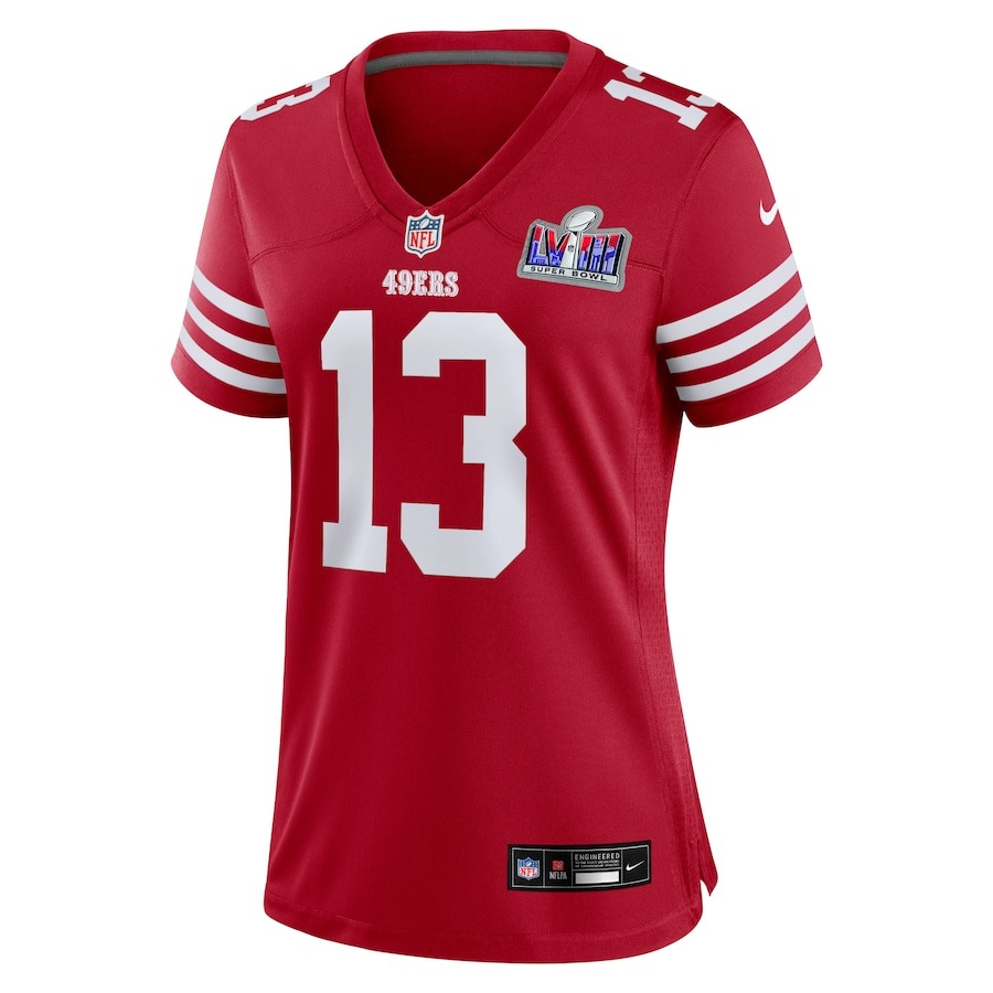 Women's San Francisco 49ers Brock Purdy Nike Scarlet Super Bowl LVIII Game Jersey