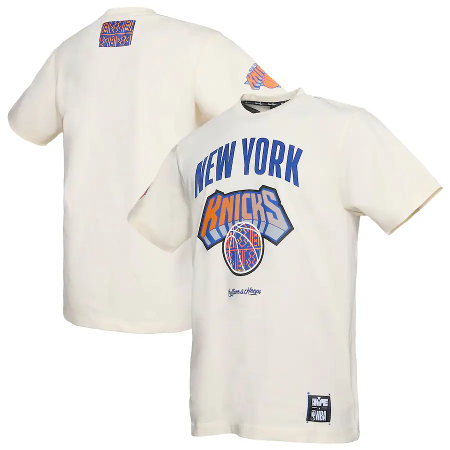 Men's New York Knicks NBA x Two Hype Cream Culture & Hoops Collection Premium T-Shirt