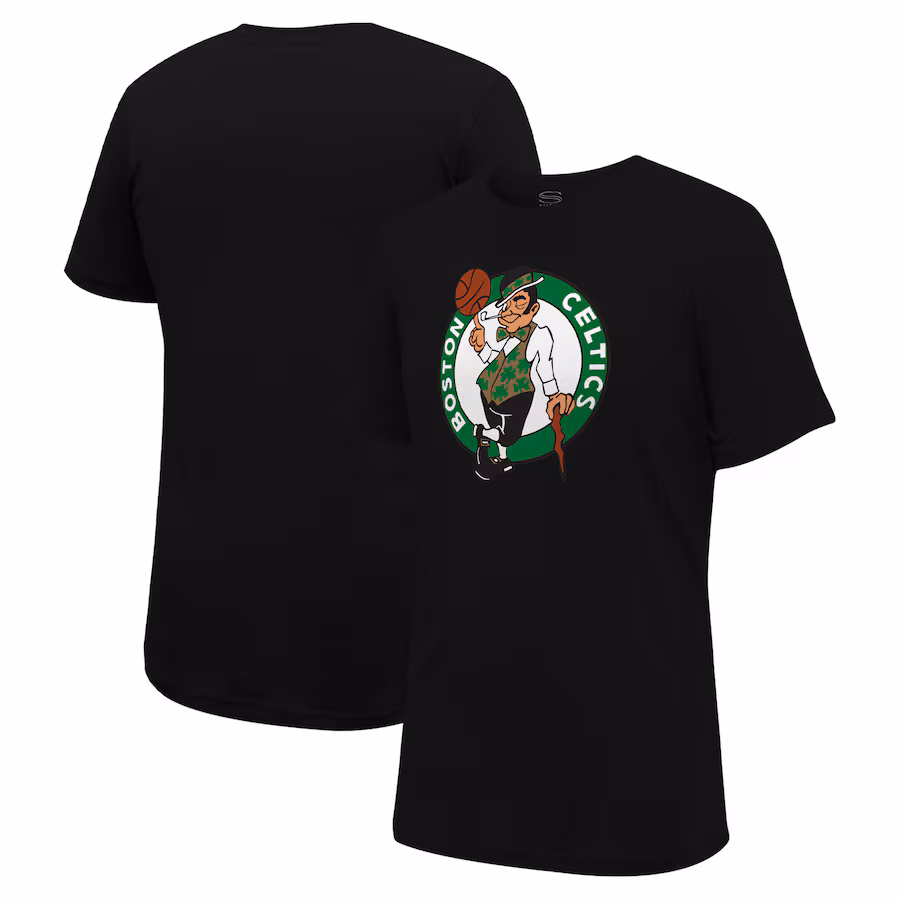 Unisex Boston Celtics Stadium Essentials Black Primary Logo T-Shirt