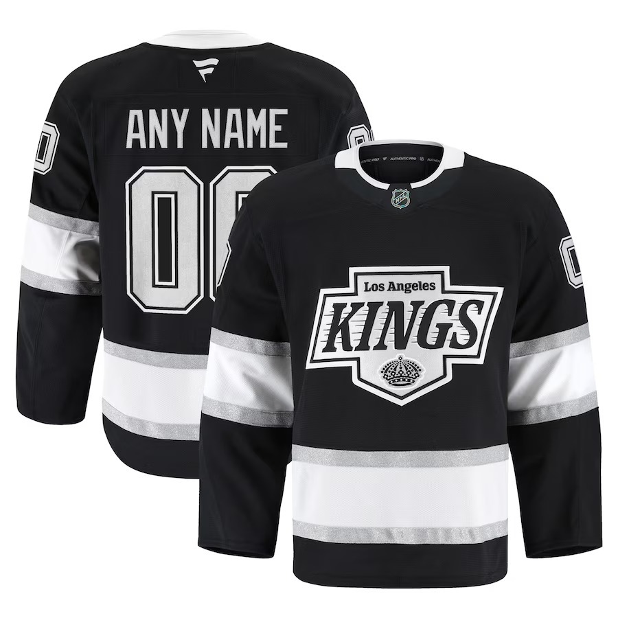 Men's Los Angeles Kings Fanatics Black Home Authentic Pro Custom Jersey