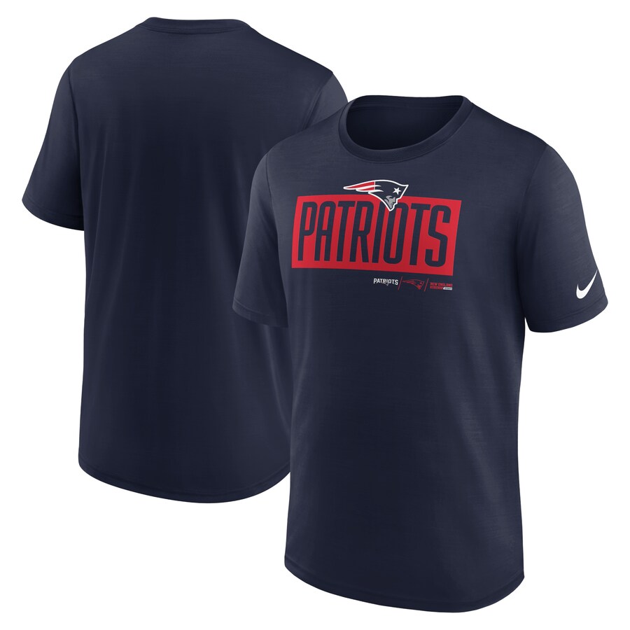 Men's New England Patriots Nike Navy Exceed Performance T-Shirt