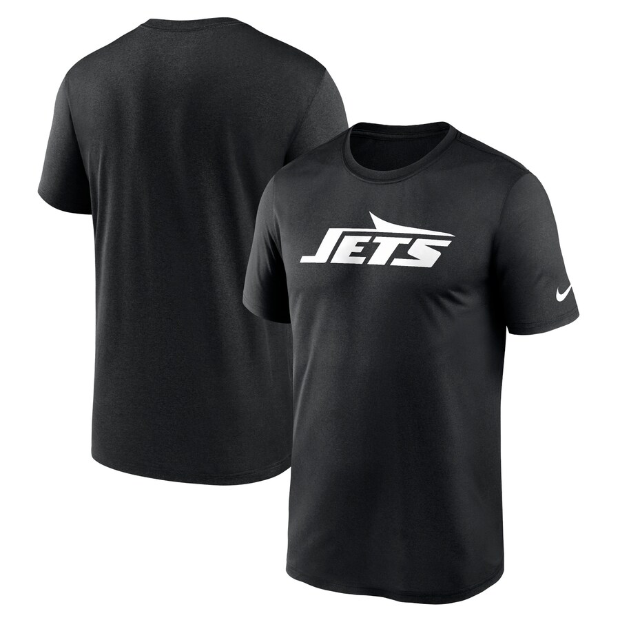 Men's New York Jets Nike Black Primetime Legend Wordmark Performance T-Shirt