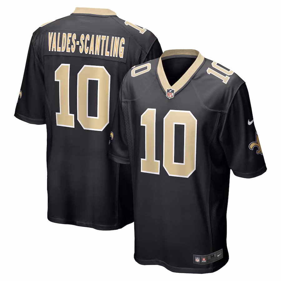 Men's New Orleans Saints Marquez Valdes-Scantling Nike Black Game Jersey