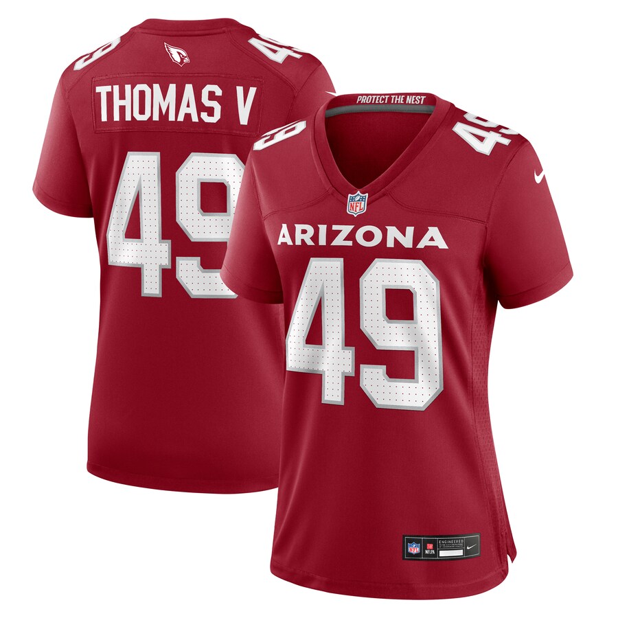 Women's Arizona Cardinals Starling Thomas V Nike  Cardinal Team Game Jersey