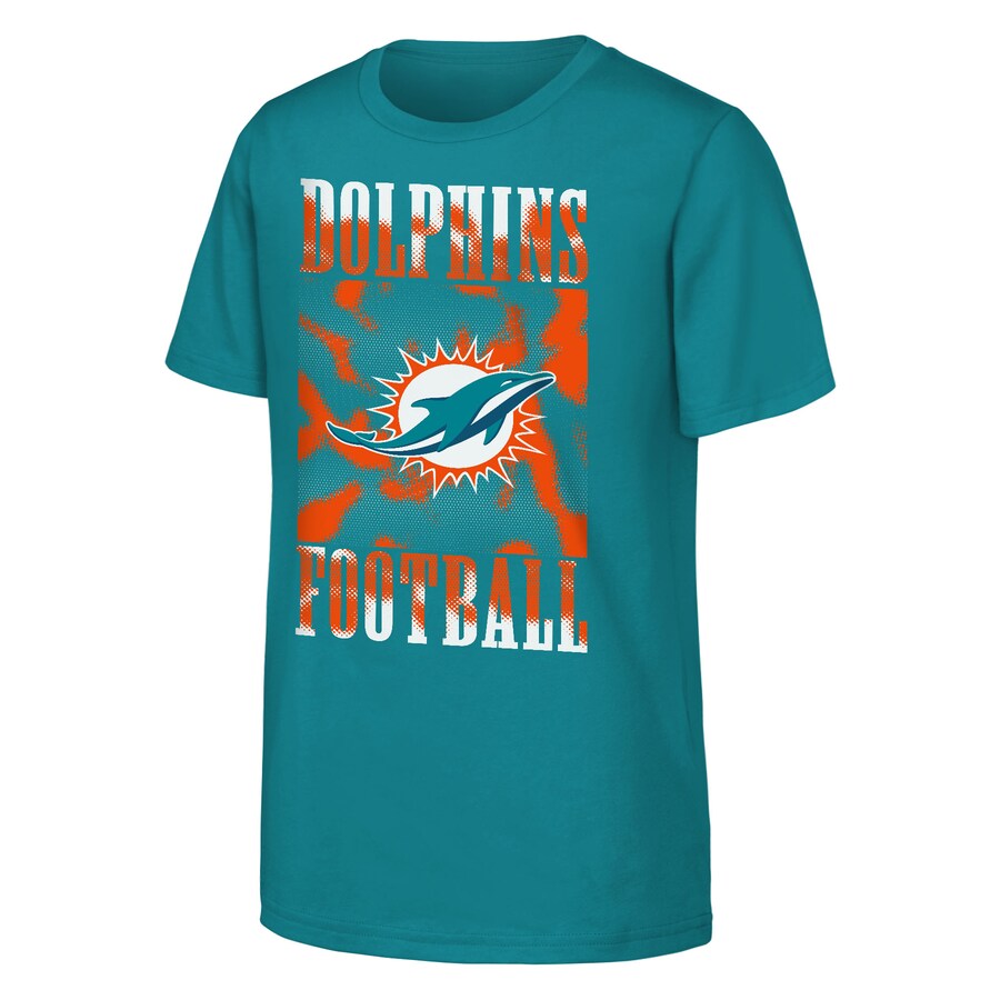Youth Miami Dolphins  Aqua Garage Hero T-Shirt