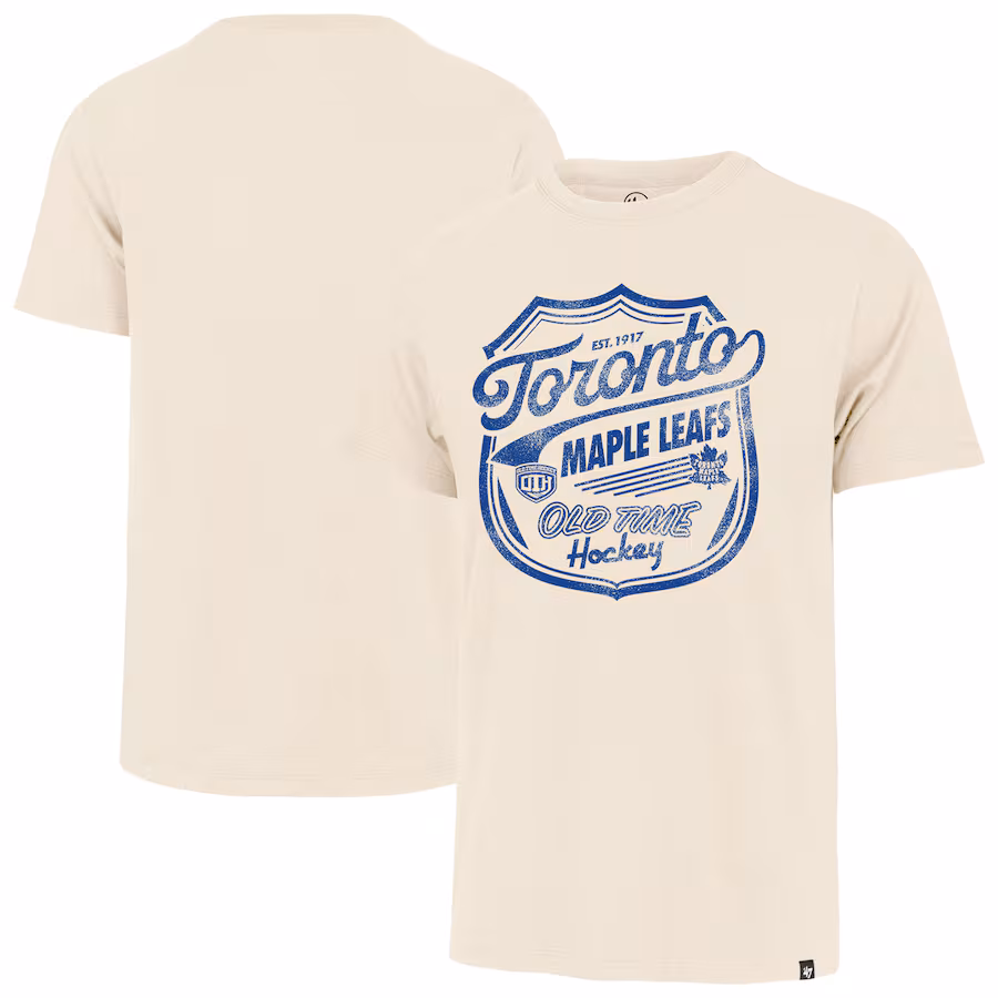Men's Toronto Maple Leafs '47 Cream Poke Check Franklin T-Shirt