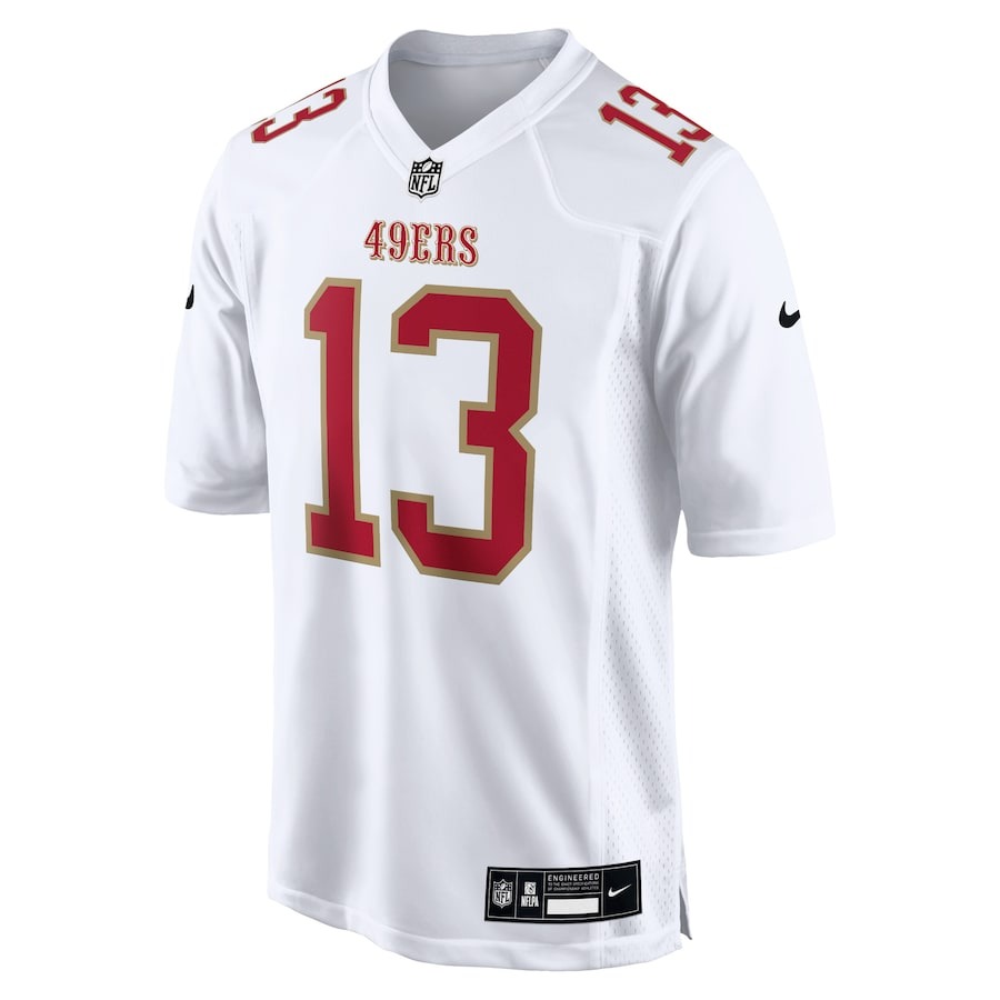 Men's San Francisco 49ers Brock Purdy Nike Tundra White Fashion Game Jersey