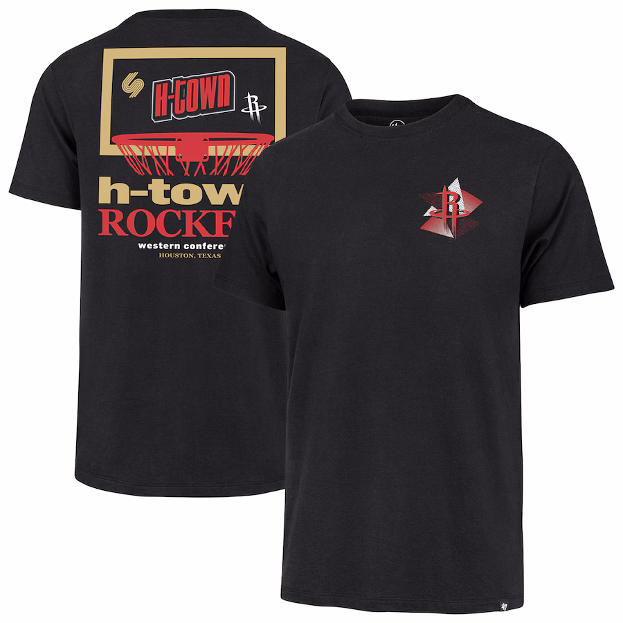 Men's Houston Rockets  '47 Black City Edition Backboard T-Shirt