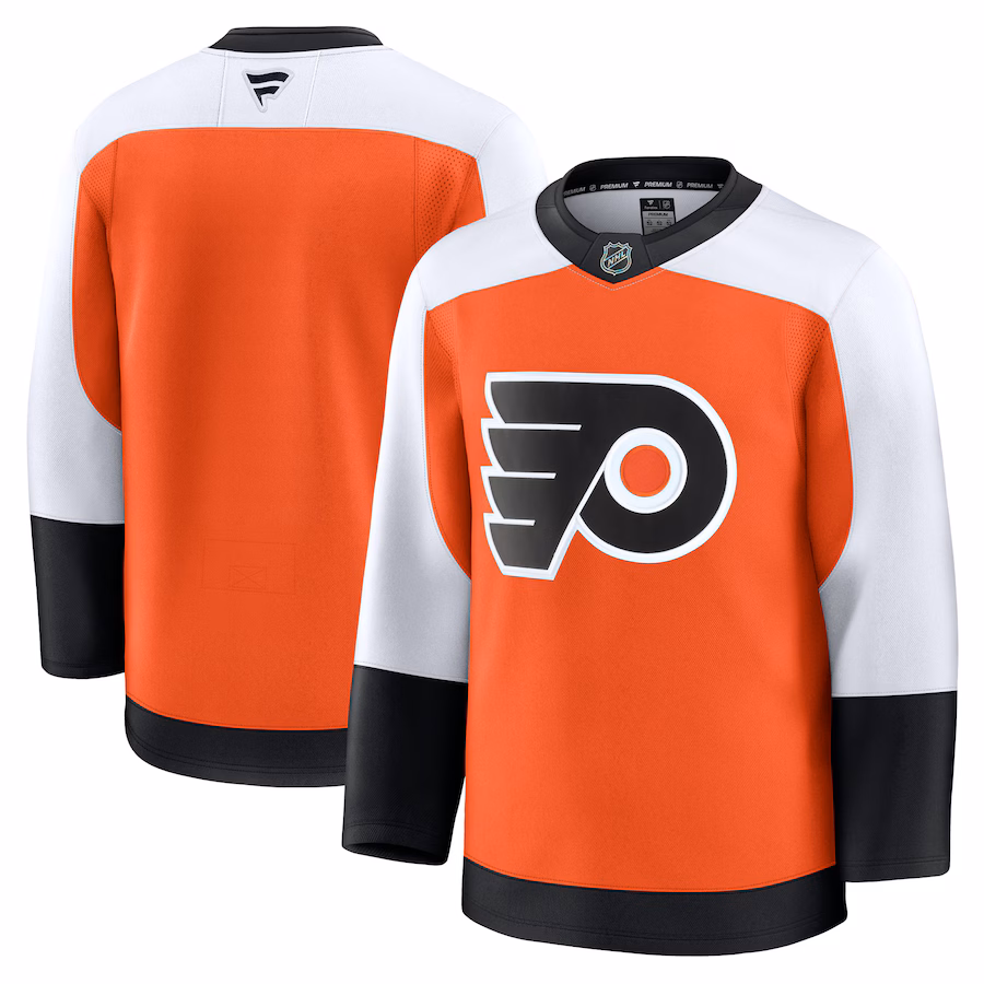 Men's Philadelphia Flyers Fanatics Burnt Orange Home Premium Jersey
