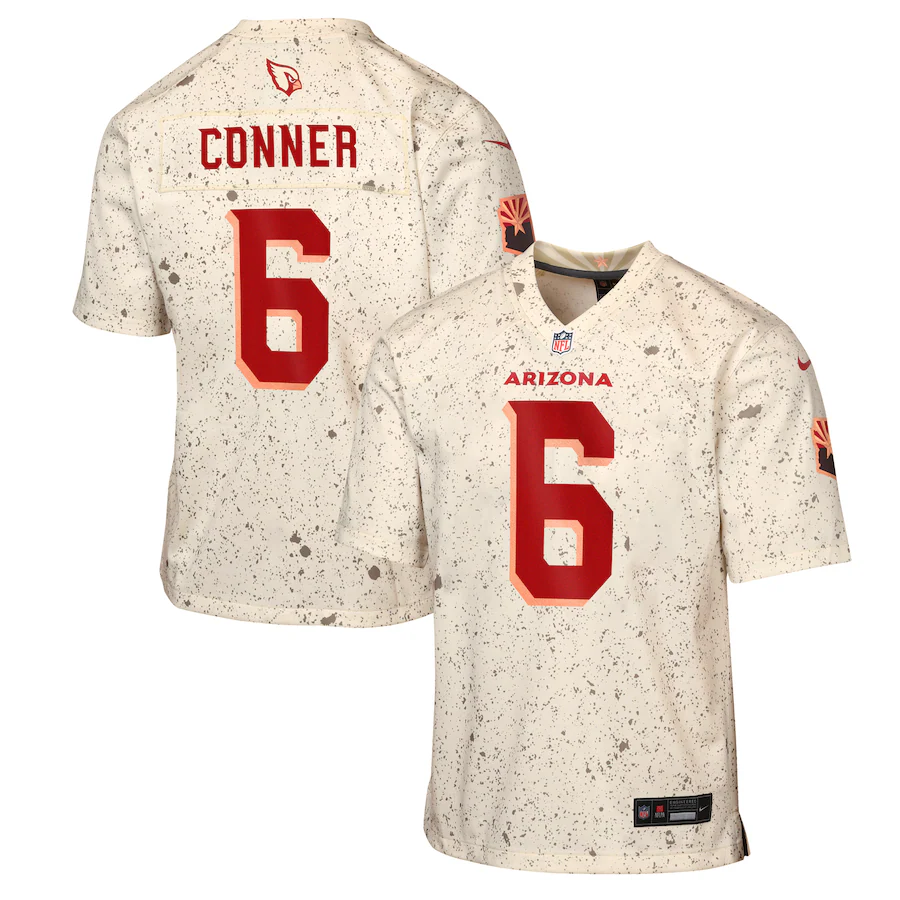 Youth Arizona Cardinals James Conner Nike Natural 2025 Rivalries Collection Game Jersey
