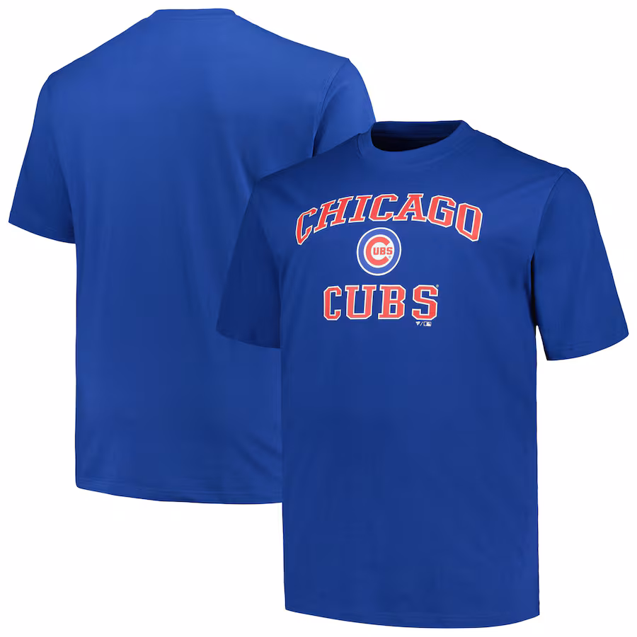 Men's Chicago Cubs Profile Royal Big & Tall Heart & Soul T-Shirt
