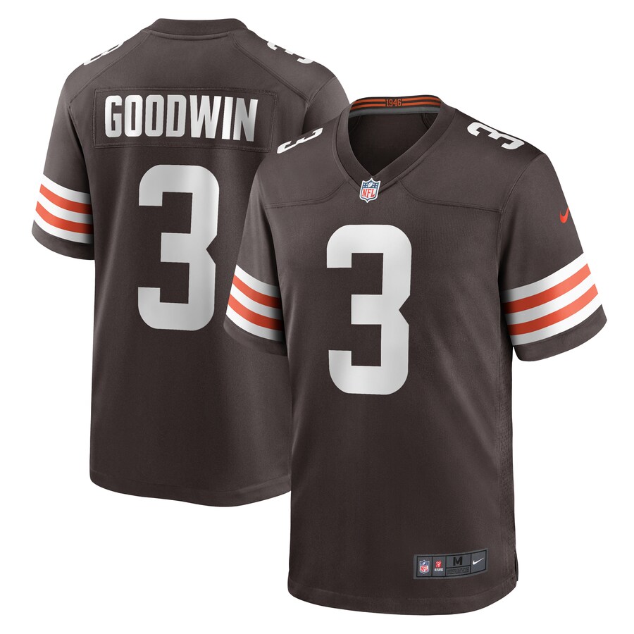 Men's Cleveland Browns Marquise Goodwin Nike  Brown Team Game Jersey