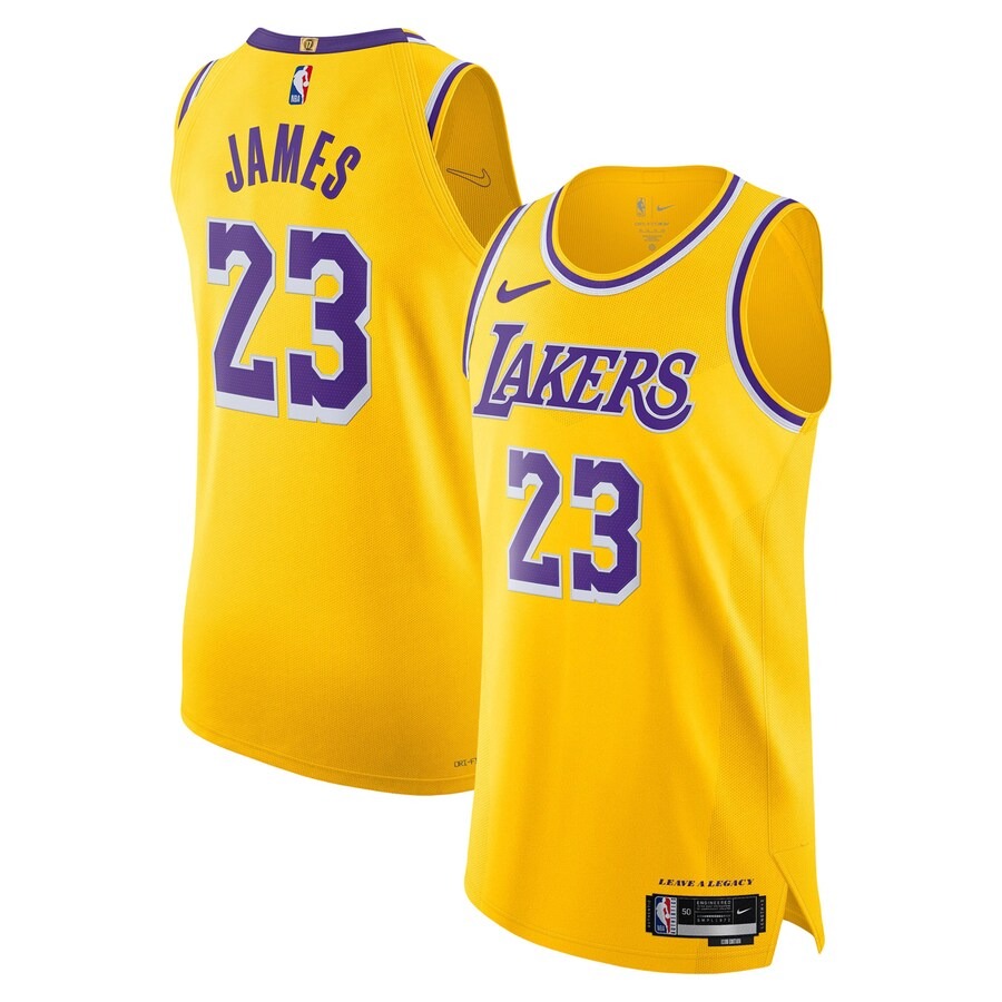 Men's Los Angeles Lakers LeBron James Nike Gold Icon Edition - Icon Edition