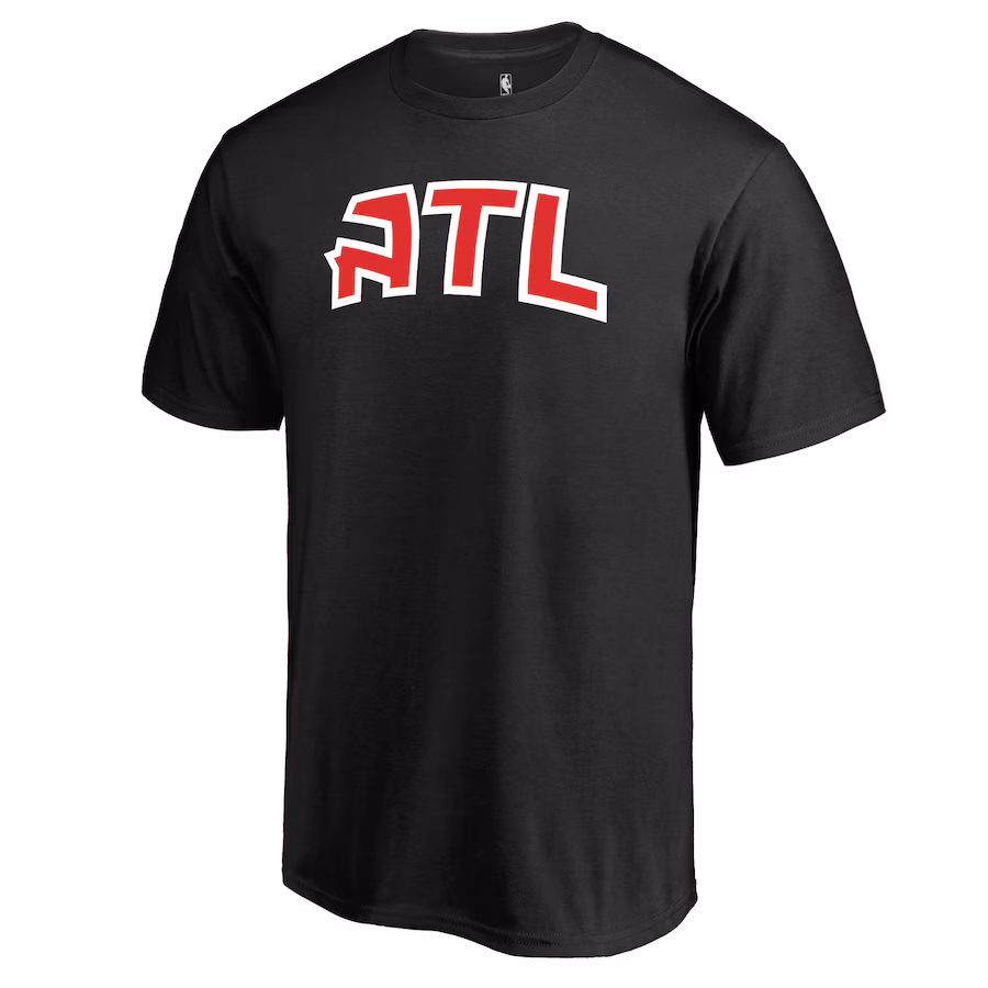 Men's Atlanta Hawks Black Alternate Logo T-Shirt