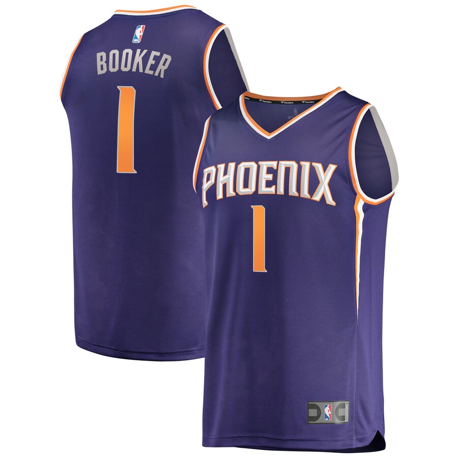 Men's Phoenix Suns Devin Booker Fanatics Purple Fast Break Replica Jersey - Icon Edition