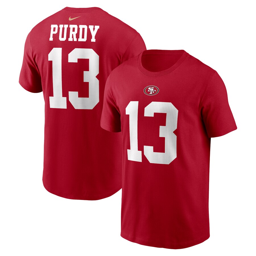Youth San Francisco 49ers Brock Purdy Scarlet Nike Player Name & Number T-Shirt