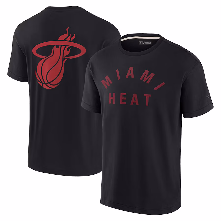 Unisex Miami Heat Fanatics Black Elements Super Soft Short Sleeve T-Shirt
