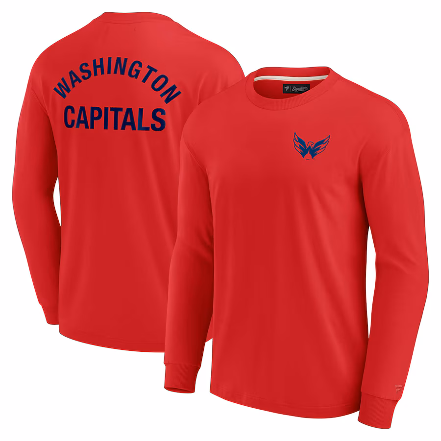 Unisex Washington Capitals Fanatics Red Elements Super Soft Long Sleeve T-Shirt