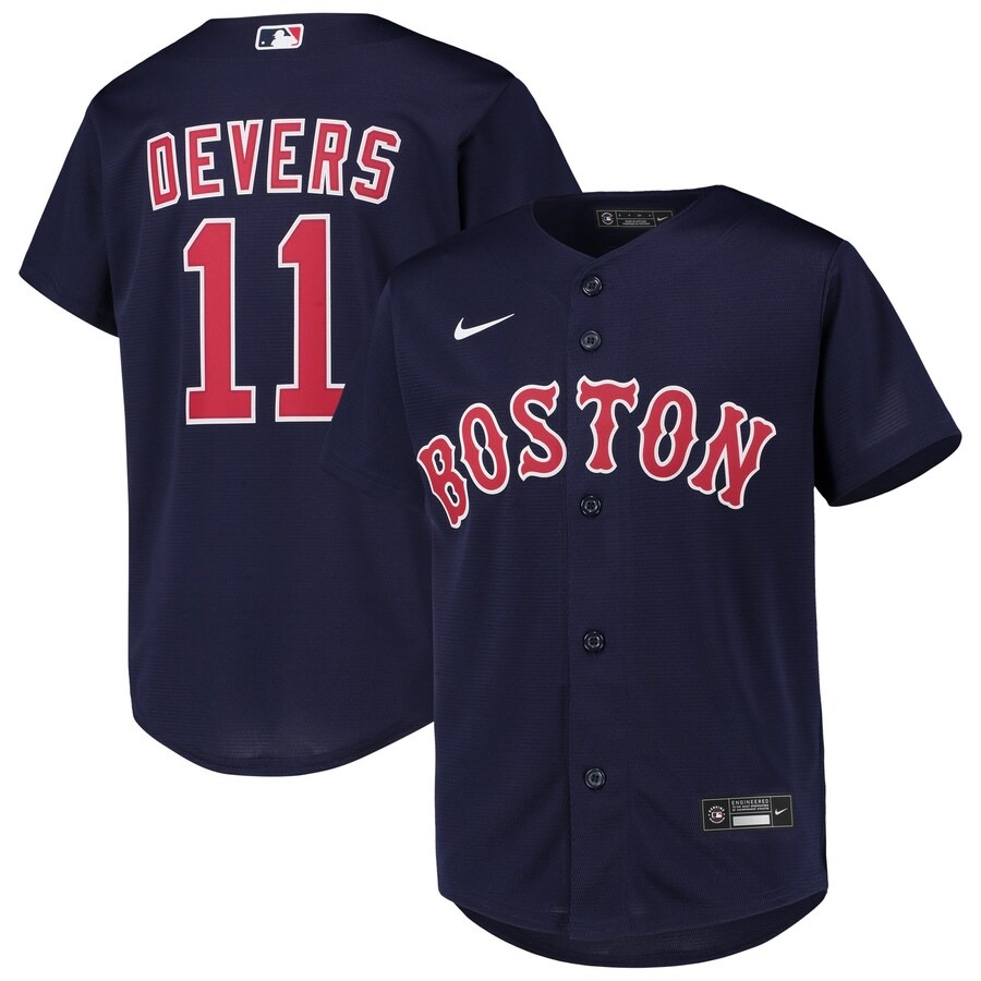 Youth Boston Red Sox Rafael Devers Nike Navy Alternate Replica Player Jersey