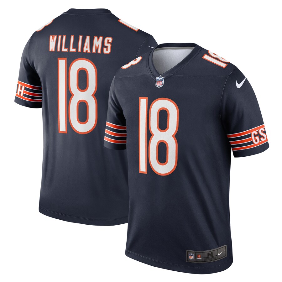 Men's Chicago Bears Caleb Williams Nike Navy Legend Player Performance Top