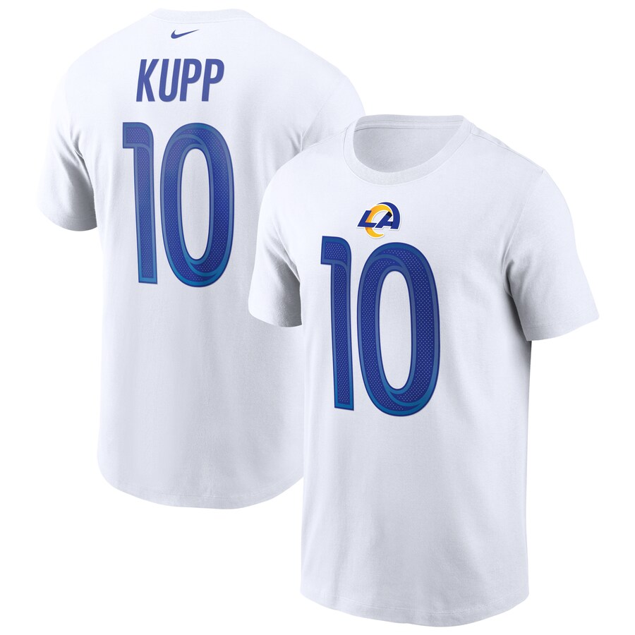 Men's Los Angeles Rams Cooper Kupp Nike White Name & Number T-Shirt