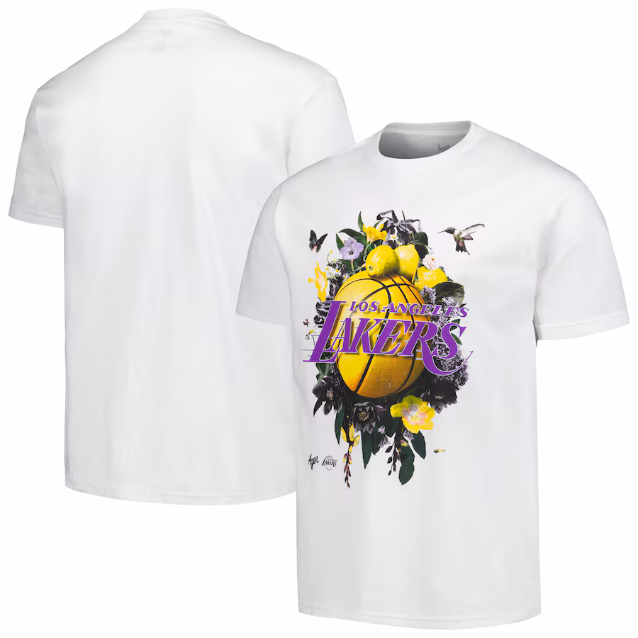 Unisex Los Angeles Lakers NBA x Kathy Ager Identify Artist Series White T-Shirt