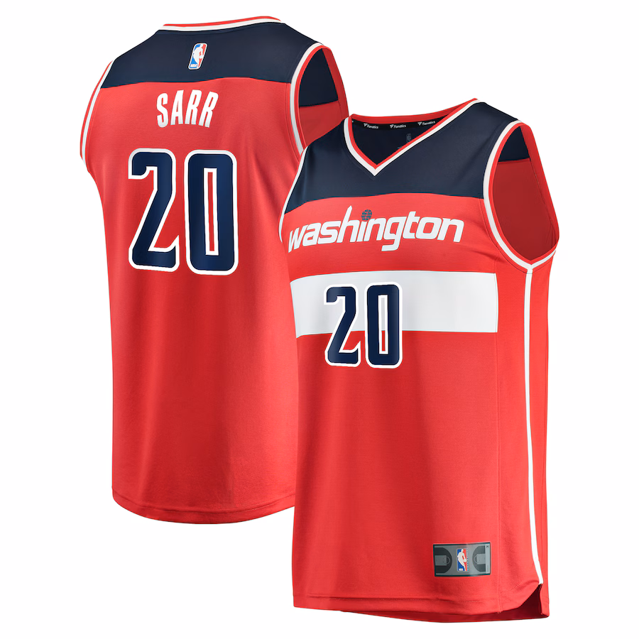 Youth Washington Wizards Alexandre Sarr Fanatics Red Fast Break Replica Player Jersey - Icon Edition