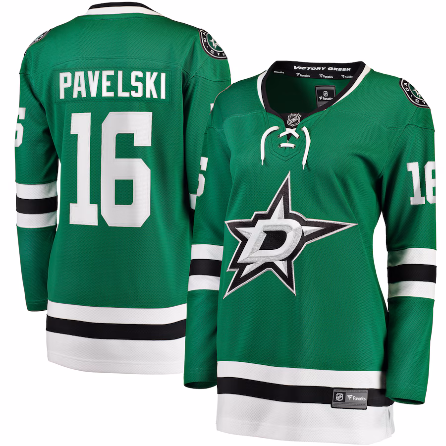 Women's Dallas Stars Joe Pavelski Fanatics Kelly Green Breakaway Home Player Jersey
