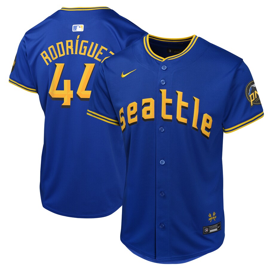 Youth Seattle Mariners Julio Rodríguez Nike Navy City Connect Limited Player Jersey