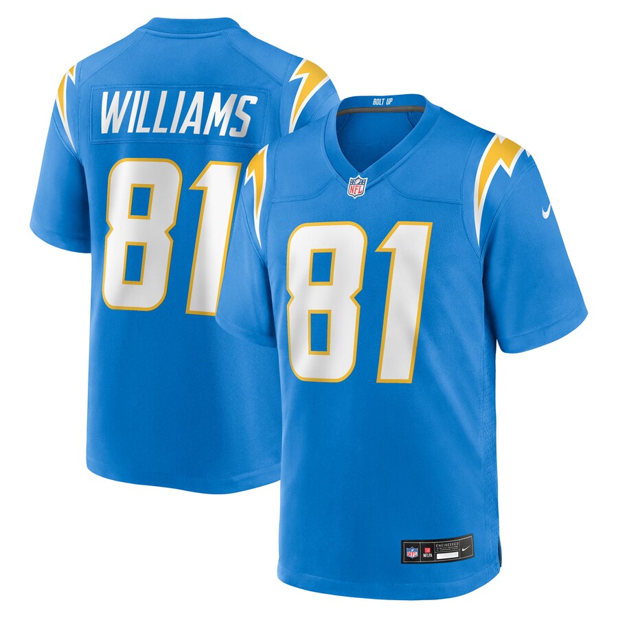 Men's Los Angeles Chargers Mike Williams Nike Powder Blue Team Game Jersey