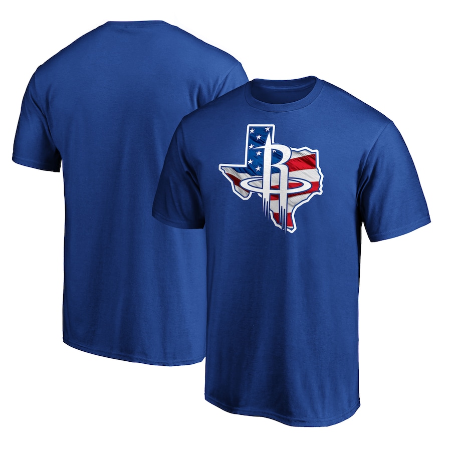 Men's Houston Rockets Royal Banner State T-Shirt