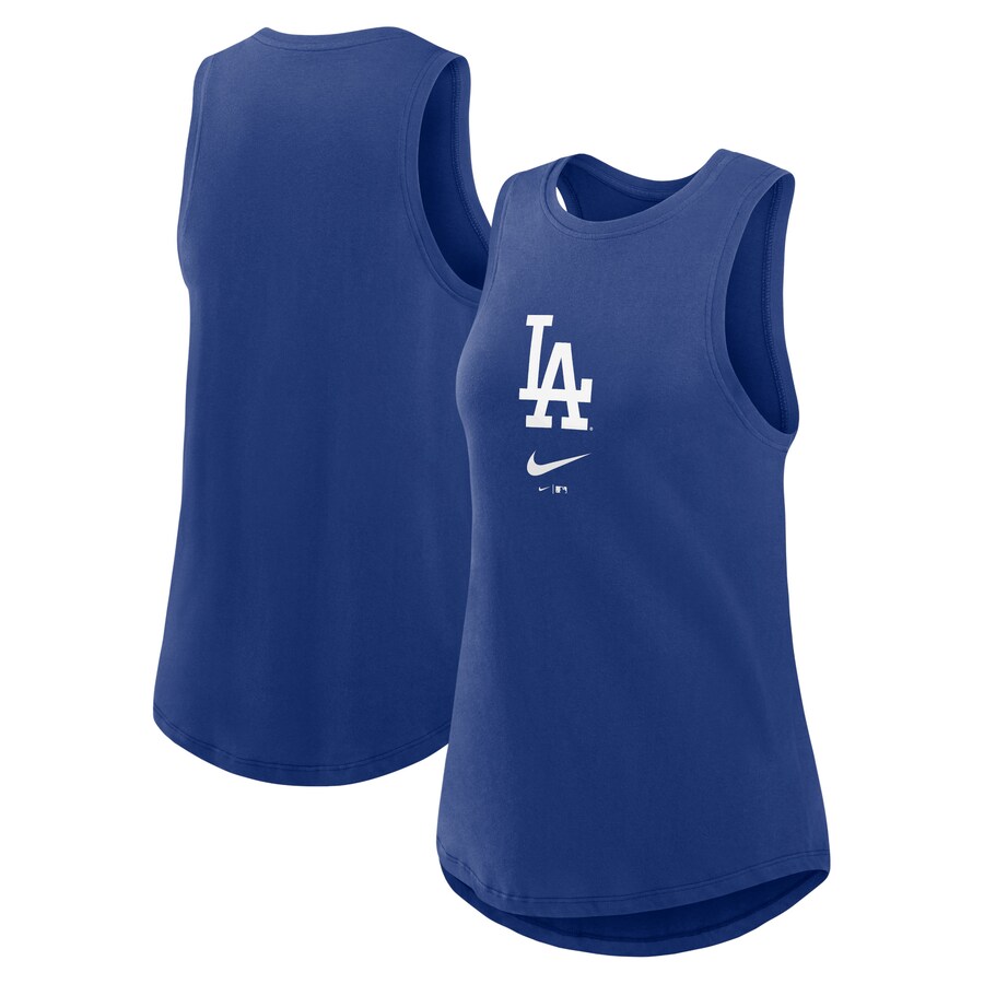 Women's Los Angeles Dodgers Nike Royal Legacy Icon High Neck Performance Tank Top