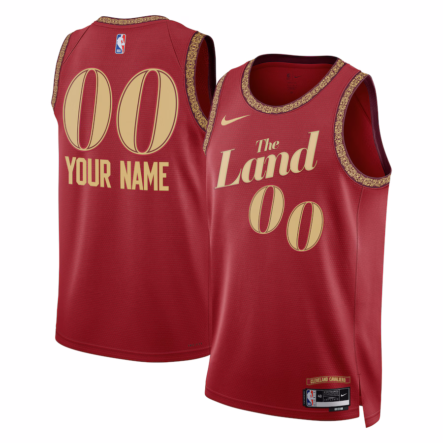 Unisex Cleveland Cavaliers  Nike Wine 2023/24 Custom Swingman Jersey - City Edition