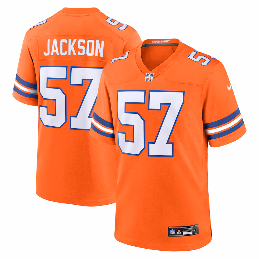 Men's Denver Broncos Tom Jackson Nike Orange Retired Player Alternate Game Jersey