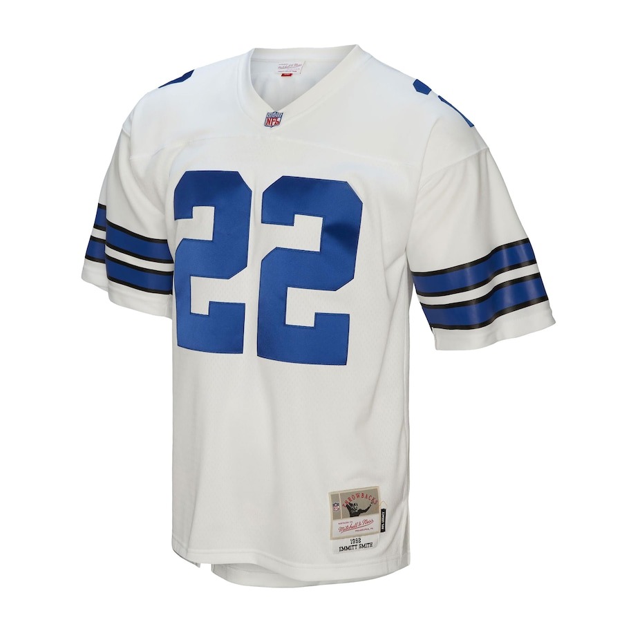 Men's Dallas Cowboys Emmitt Smith Mitchell & Ness White Legacy Replica Jersey