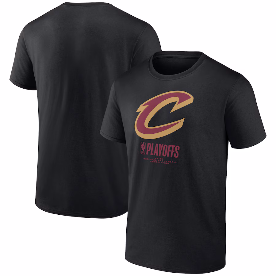 Men's  Cleveland Cavaliers Black 2025 NBA Playoffs Alley Oop T-Shirt
